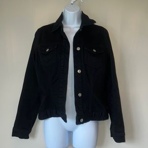 Tall Black denim jean jacket